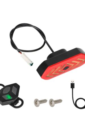 Luz trasera con intermitente Ulip, control remoto USB y cable para scooters Xiaomi Pro/Pro2/1S o suspensión trasera Ulip