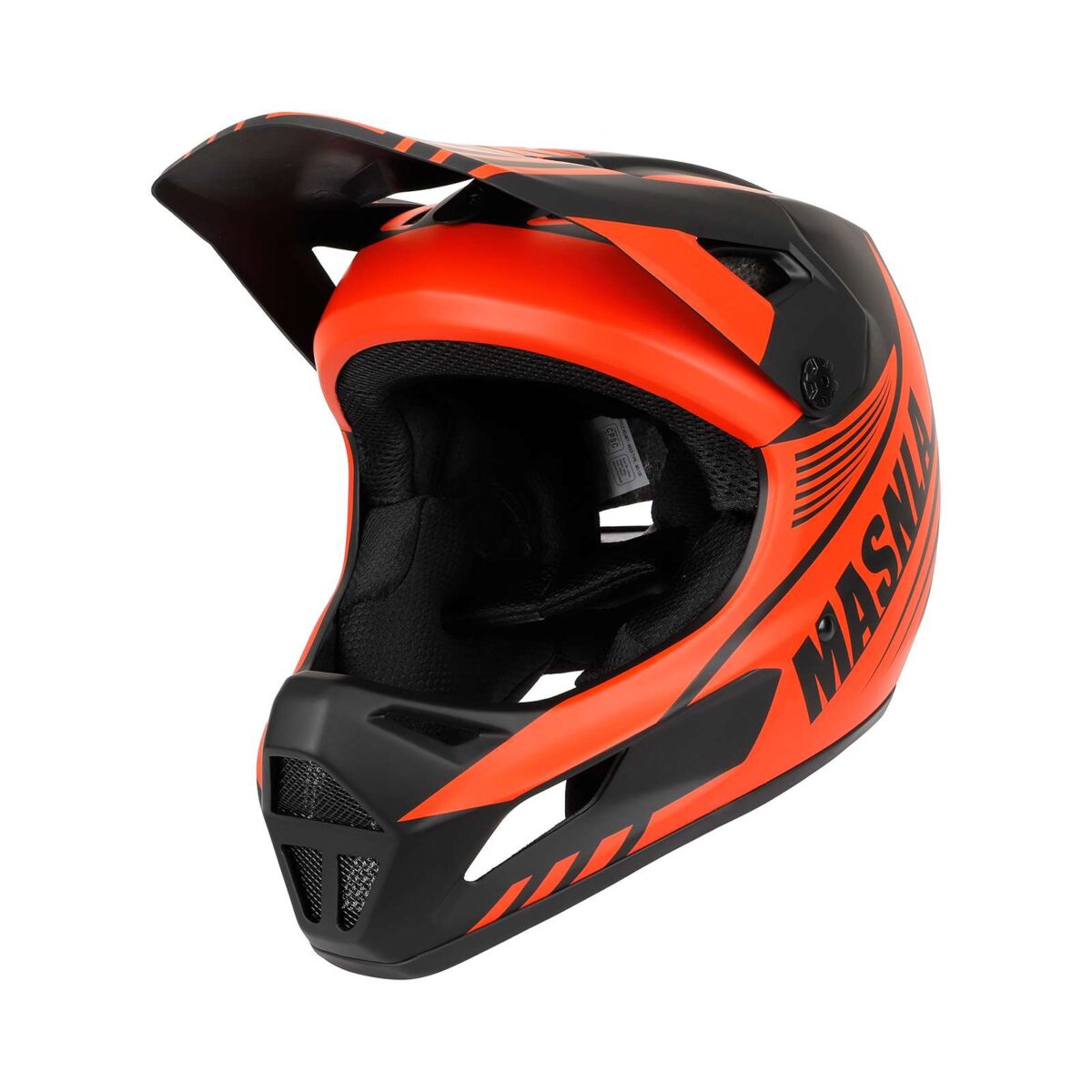 Casco todoterreno XL negro y naranja - Imagen 2
