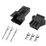 Carcasa de plástico macho y hembra SM-3P con juego de terminales