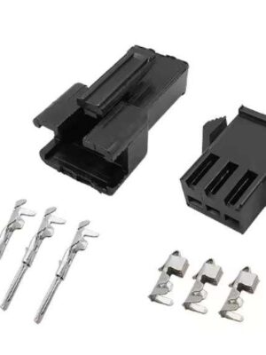 Carcasa de plástico macho y hembra SM-3P con juego de terminales