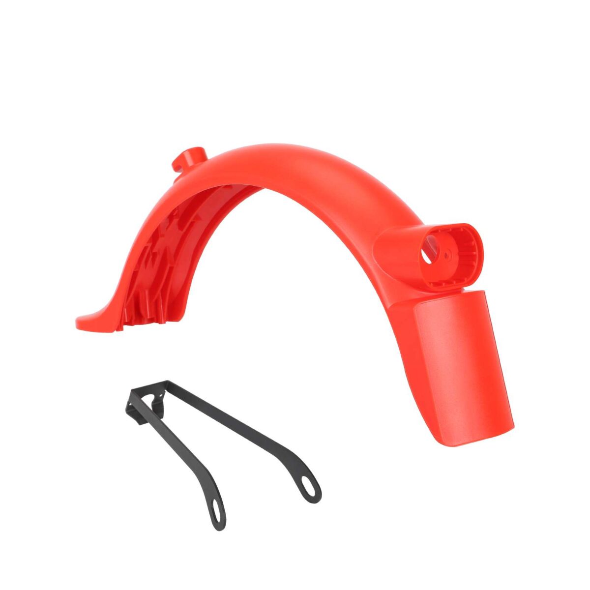 Guardabarros trasero rojo Xiaomi M365 Pro/Pro2 con matrícula integrada (con gancho + soporte metálico pro) - Imagen 4