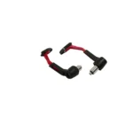 Manillar CNC para motocicleta rojo y negro