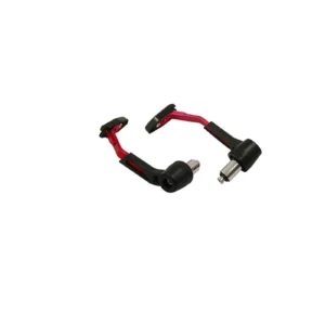 Manillar CNC para motocicleta rojo y negro