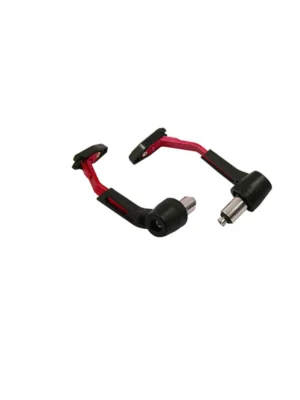 Manillar CNC para motocicleta rojo y negro