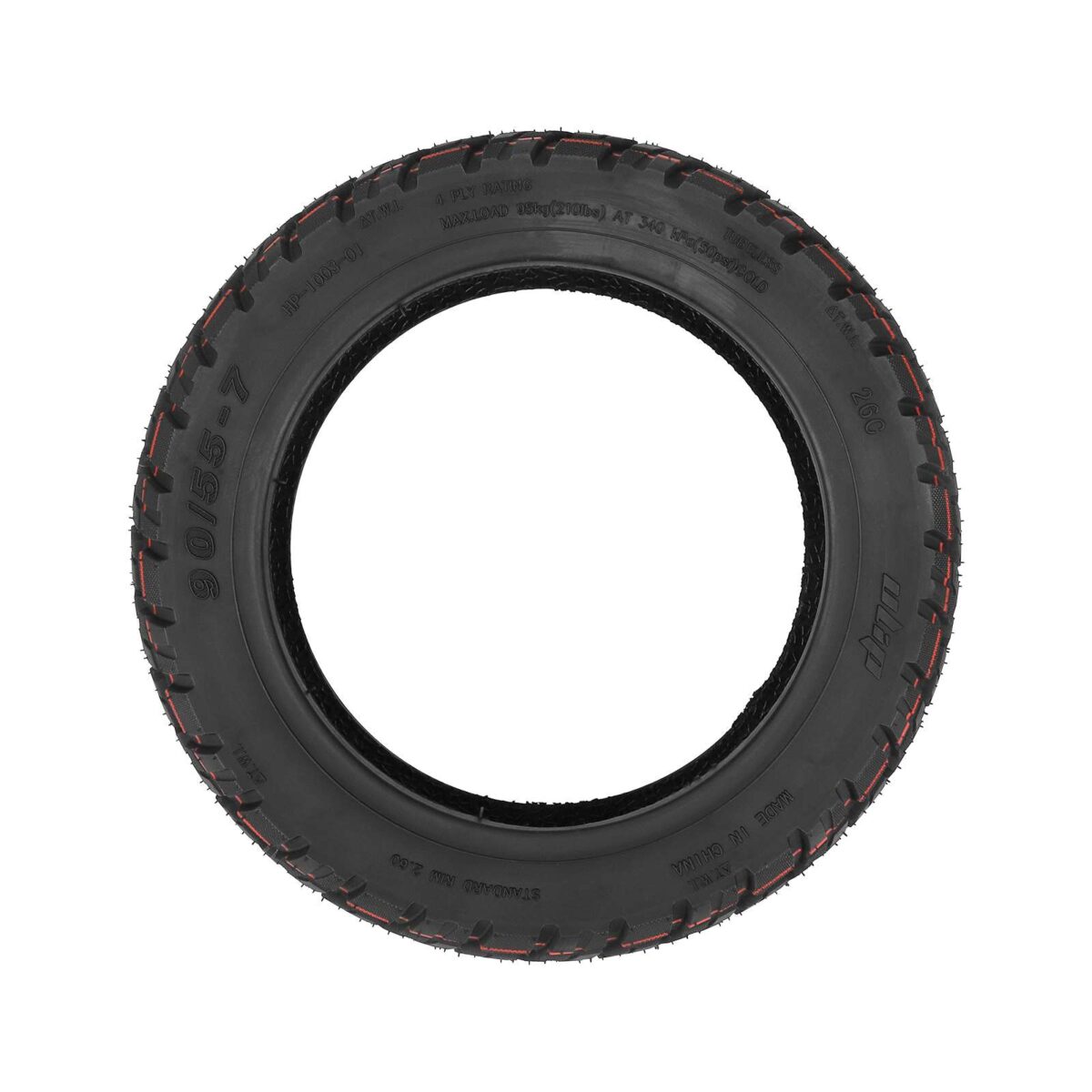 Neumático todoterreno sin cámara ULIP 90/55-7 con adhesivo para scooters Segway GT - Imagen 4
