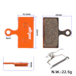 Pastillas de freno multimetálicas Ulip Naranja SHIMANO M615 - Imagen 2