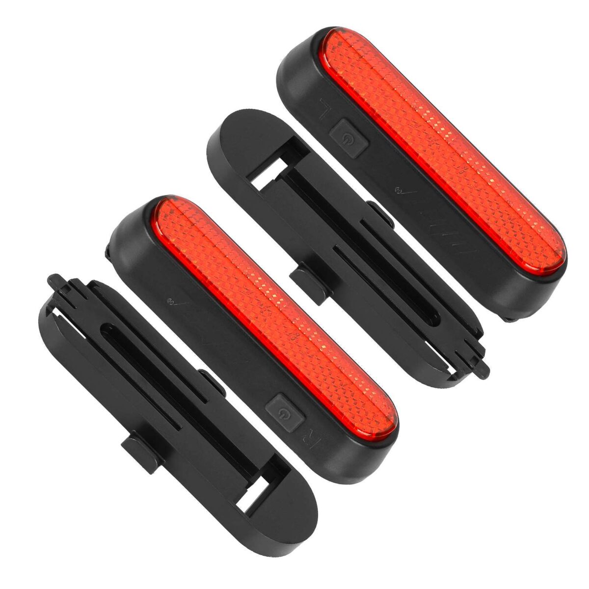 Juego de 2 luces intermitentes recargables rojas Ulip + 1 juego de luces traseras intermitentes con control remoto para scooters MaxG30D - Imagen 4