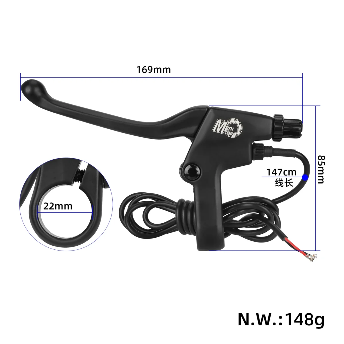 Maneta de freno izquierda DUALTRON para DUALTRON MINI SPECIAL - Imagen 3