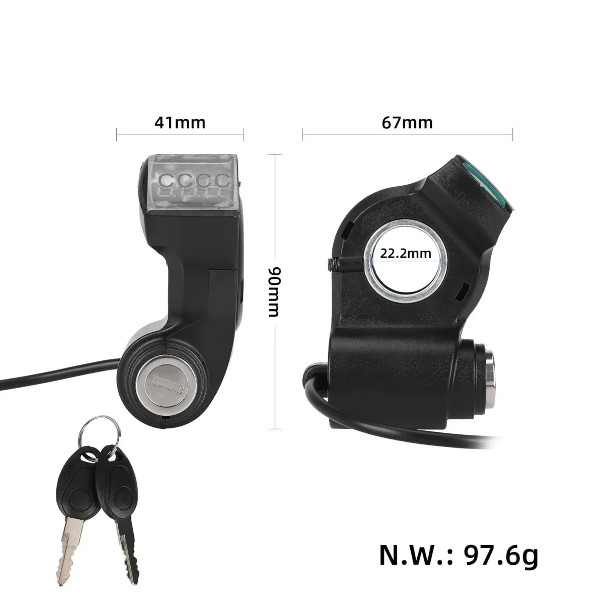 Cerradura eléctrica con conector hembra impermeable para Kugoo G2 Pro - Imagen 2