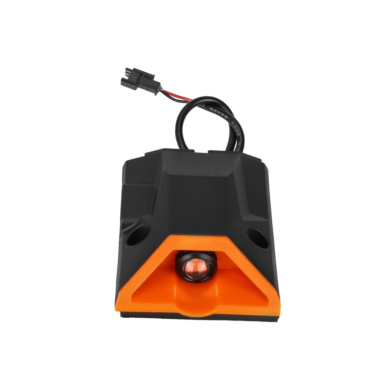 Esquina frontal izquierda envolvente Kukirin G2 Pro DB con luz LED de ojo de gato (negro y naranja) - Imagen 5