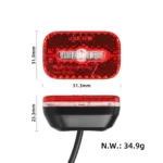 Luces traseras con cable de 60 cm de longitud para patinete eléctrico NIU - Imagen 2