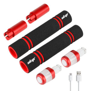 Juego de extensores de agarre Ulip con carga USB y luz para scooters Xiaomi y ES (RRB)