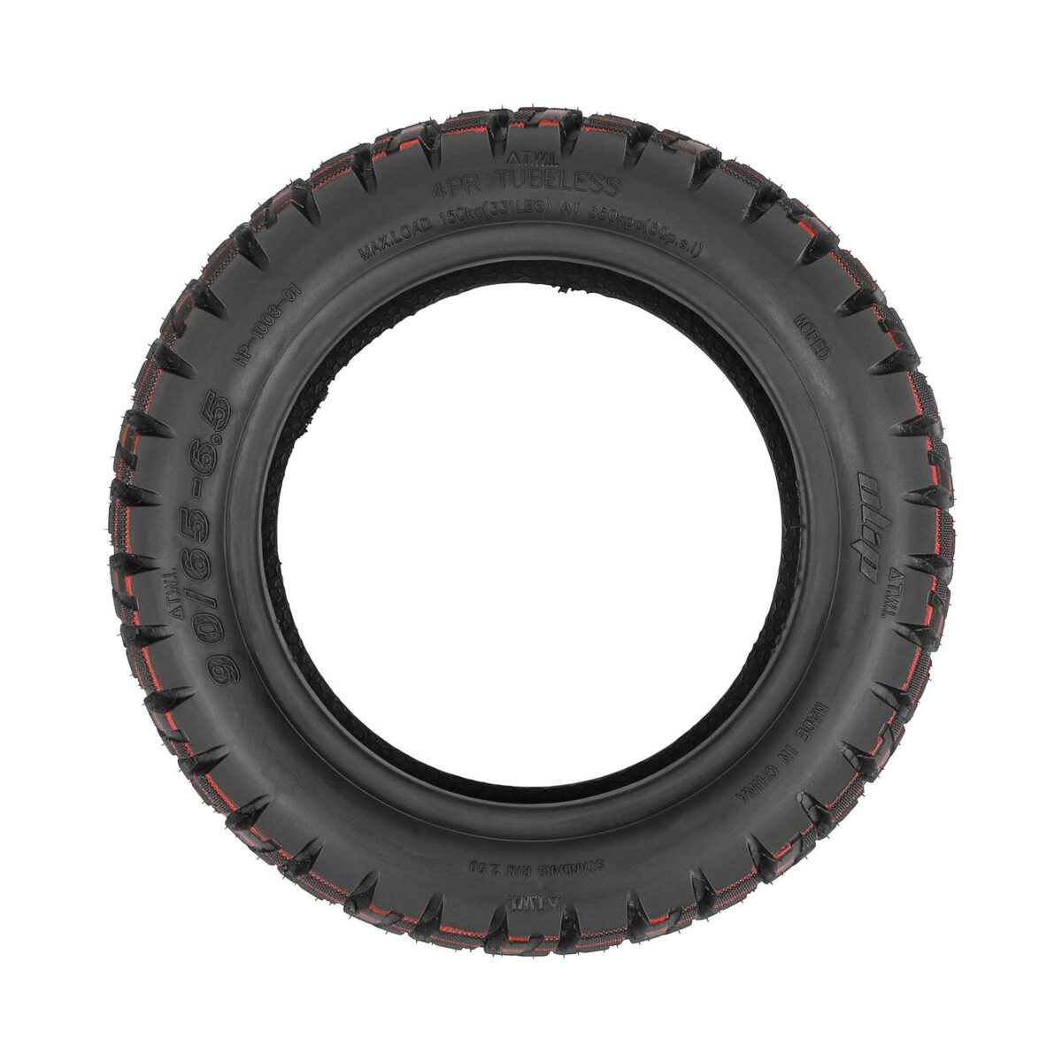 Neumático todoterreno sin cámara Ulip autorreparable 90/65-6.5 con buena adherencia - Imagen 4