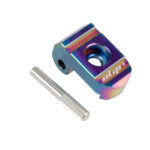 Hebilla plegable de acero inoxidable de colores para scooters Xiaomi con eje de acero inoxidable.