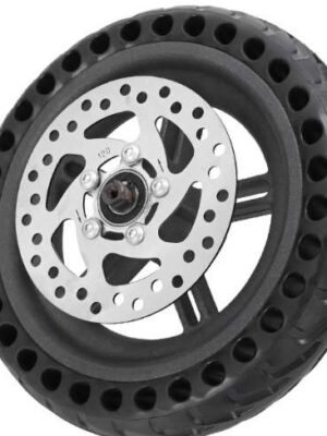 Llanta de rueda de 8 1/2*2 + neumático sólido + disco de freno de 120 mm para scooter Pro y Pro 2