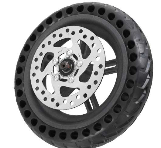 Llanta de rueda de 8 1/2*2 + neumático sólido + disco de freno de 120 mm para scooter Pro y Pro 2