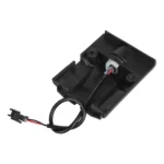 Esquina frontal izquierda envolvente Kukirin G2 Pro DB con luz LED de ojo de gato (negro y naranja) - Imagen 4