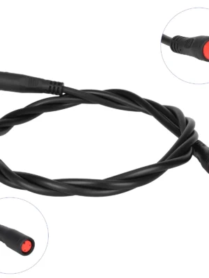 Cable rojo M8 impermeable de 2 pines con conector macho/hembra de 60 cm