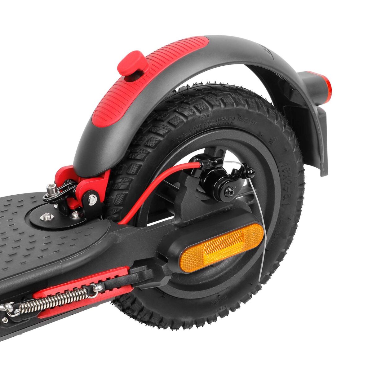 Guardabarros trasero Ulip Superior gris-rojo con aluminio para patinetes Xiaomi - Imagen 6