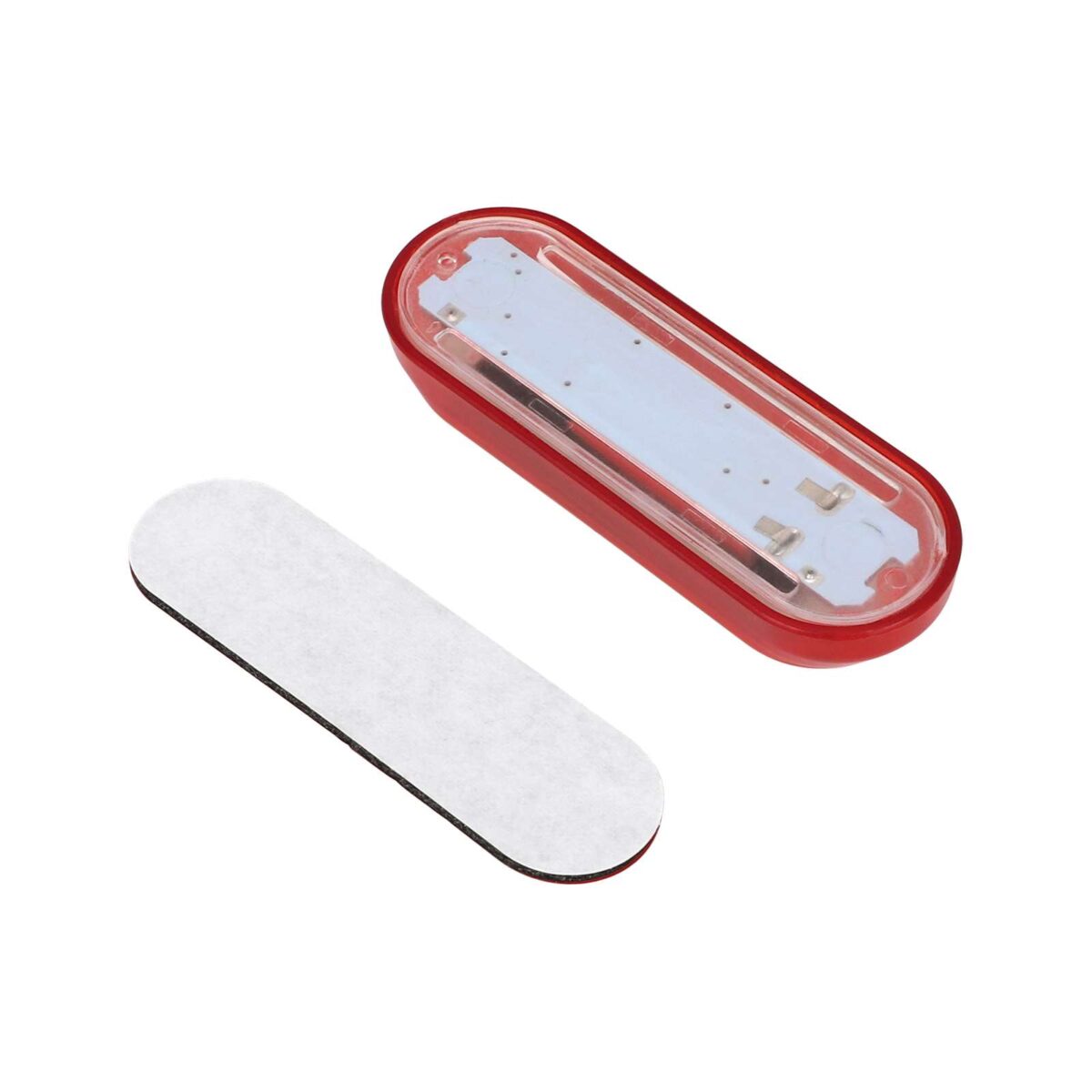 Luz trasera de advertencia solar para motocicleta con carcasa roja (luz roja) - Imagen 2