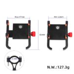 Soporte para teléfono móvil de aluminio negro plateado JAKROO - Imagen 5