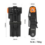 Candado antirrobo plegable con código para bicicleta - Imagen 2