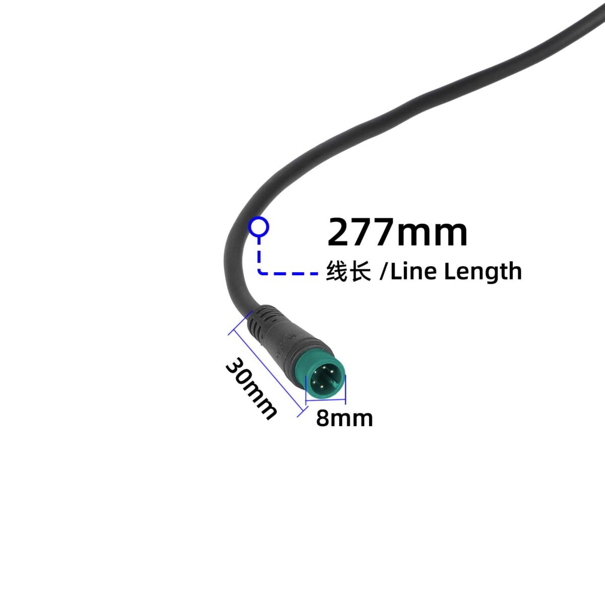 Pantalla TFT de 2,4" para bicicleta eléctrica con protocolo Lithium 2 o 5S y cable impermeable de 5 pines - Imagen 3