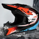Casco todoterreno rojo brillante talla L (57-58)