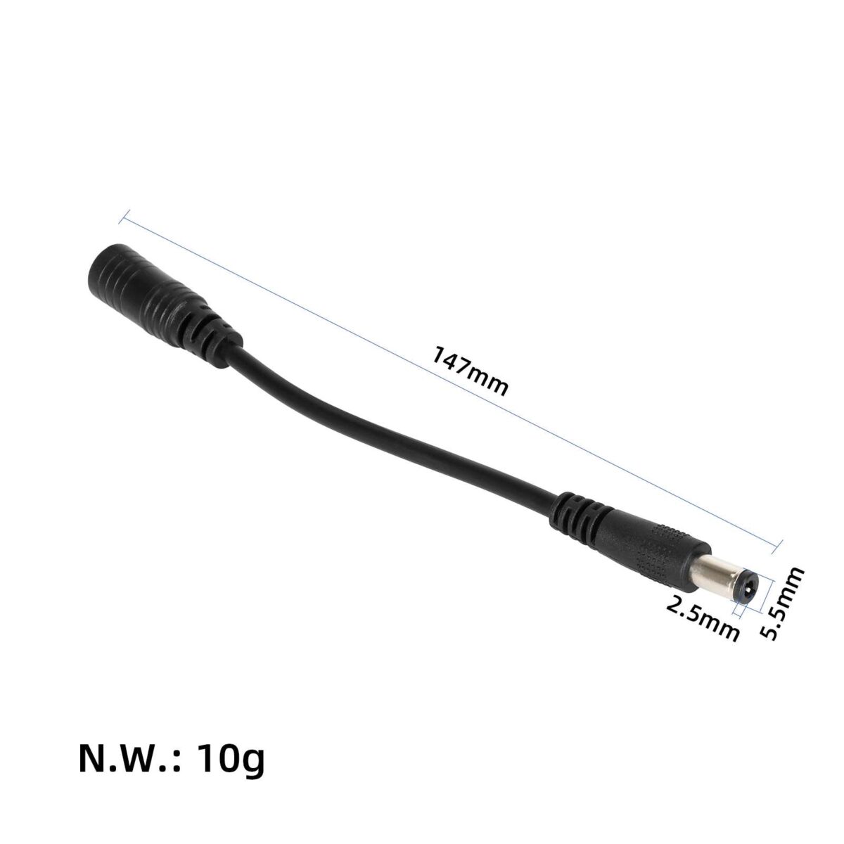 Cable adaptador de DC2.1 a DC2.5 - Imagen 5