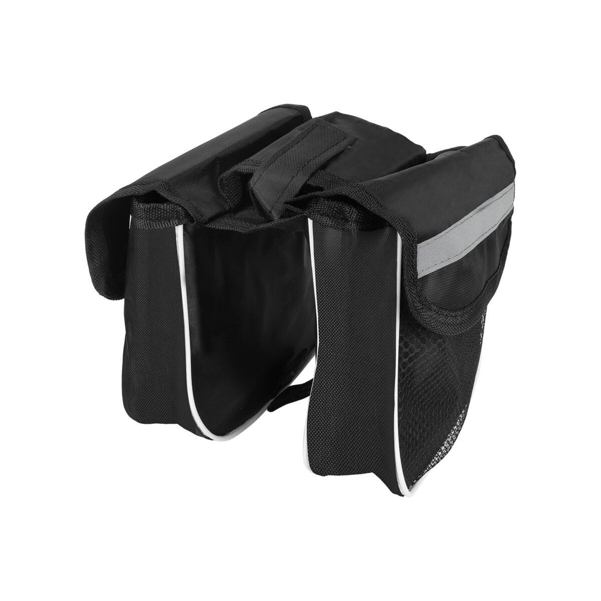 Bolsa grande para bicicleta de montaña, redonda, negra - Imagen 6