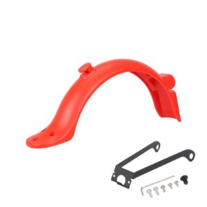 Guardabarros trasero rojo Xiaomi M365 Pro/Pro2 con matrícula integrada (con gancho + soporte metálico pro)