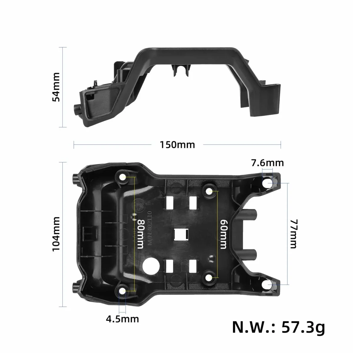 Carcasa trasera de la luz de posición delantera original del Segway Ninebot ZT3 Pro - Imagen 2