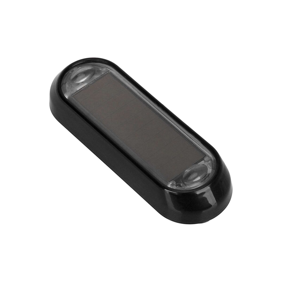 Luz trasera de advertencia solar para motocicleta con carcasa negra (luz roja y azul) - Imagen 5
