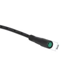 Cable conector impermeable M8 con cabezal verde de 5 pines, conector macho/hembra de 60 cm - Imagen 3
