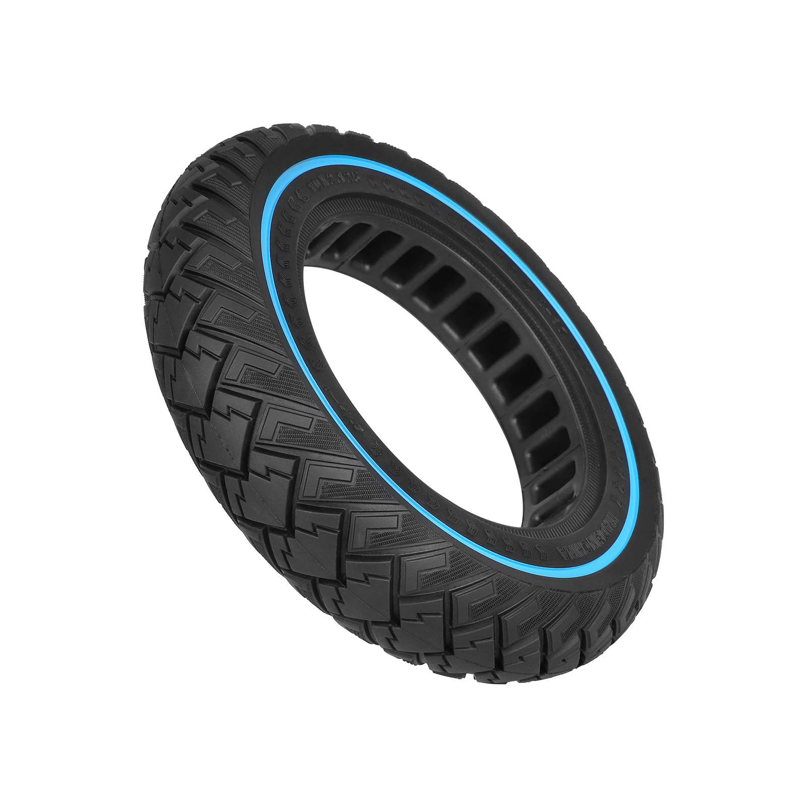 Neumático sólido todoterreno Ulip 10*2.125 con círculo azul (diámetro interior de 141 mm y ranura de 36 mm) - Imagen 6