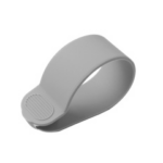 Funda de silicona para dial de dedo gris