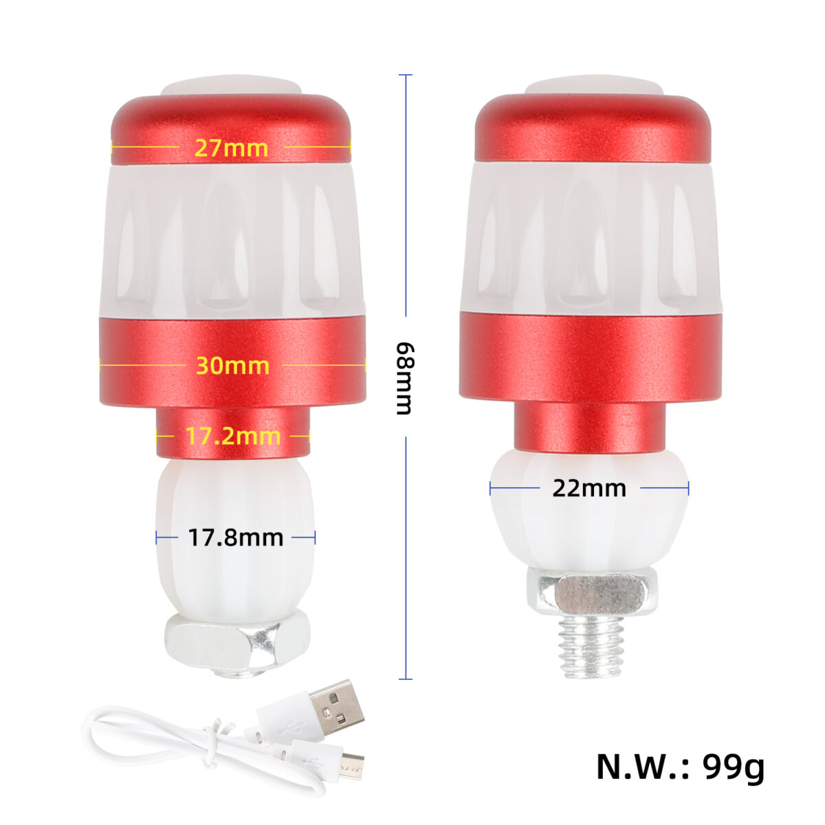 Luz de manillar recargable por USB Ulip - Imagen 2