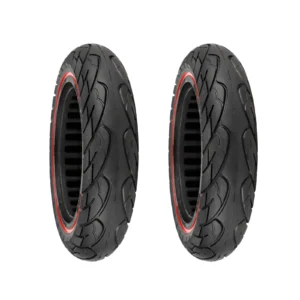 2 neumáticos sólidos 10*2.125 con círculo rojo (36 mm)