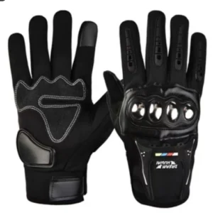 Guantes de moto L con forro polar de invierno, resistentes a impactos y con función de pantalla táctil.