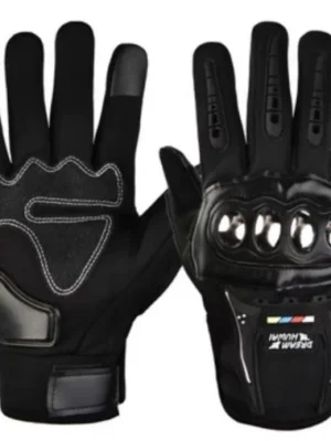 Guantes de moto M con forro polar de invierno, resistentes a impactos y con función de pantalla táctil.