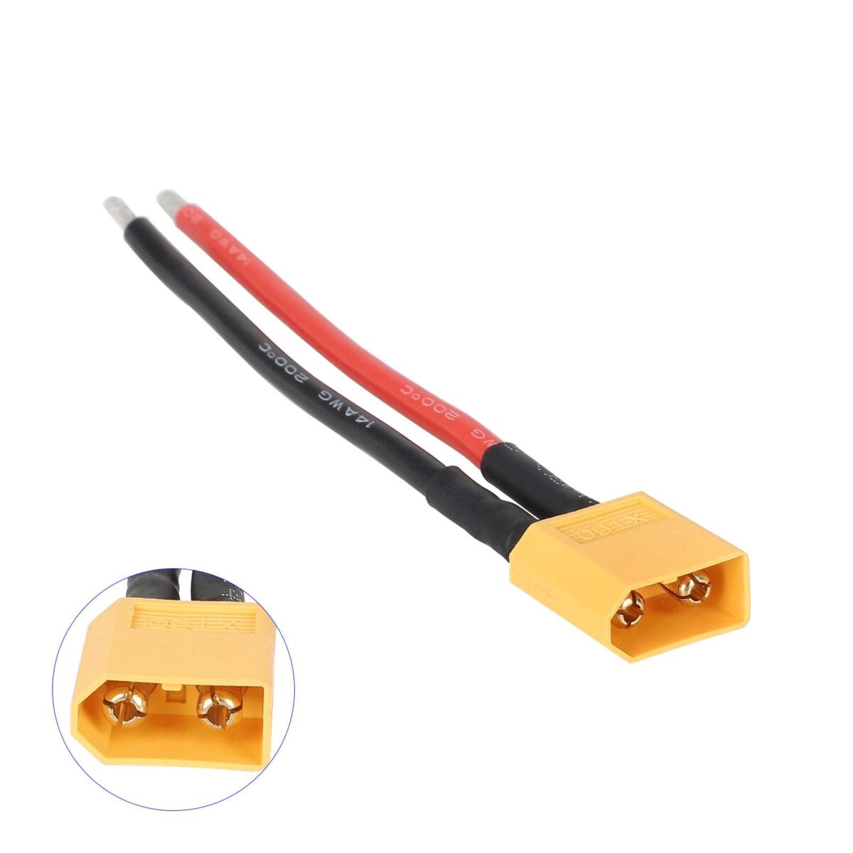 Cable de batería con conector macho XT60 - Imagen 3