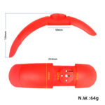 Guardabarros delantero Ulip rojo con goma para patinetes xiaomi - Imagen 2
