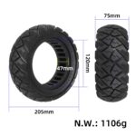 Neumático sólido todoterreno Ulip 9*3.0-5.5 con diseño de diamante negro - Imagen 2