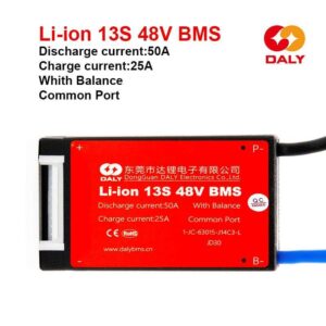 Placa de protección BMS de batería DALY 48V 60A 13S con cable