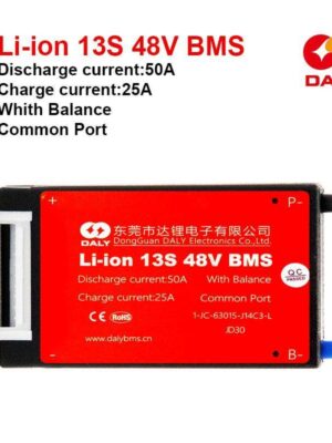 Placa de protección BMS de batería DALY 48V 60A 13S con cable