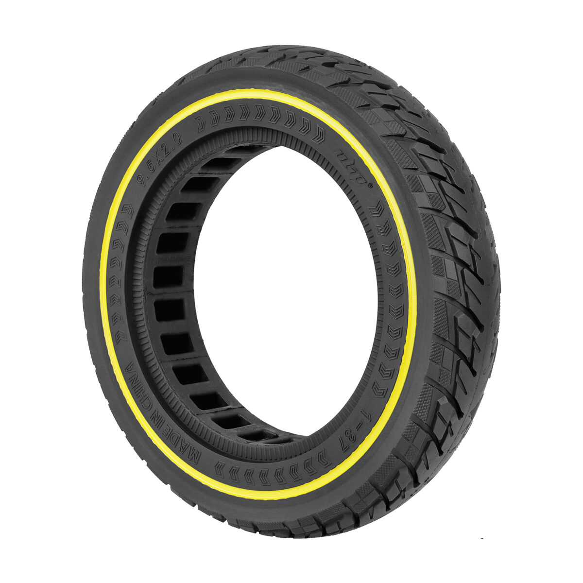 Neumático sólido Ulip 9.5*2.0 con círculo amarillo para scooters Xiaomi y de 8.5 pulgadas - Imagen 6