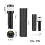 Extensor de agarre de silicona con carga USB Ulip y luz para scooters Max G30 (BBBW) - Imagen 2