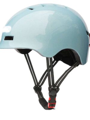 Casco iluminado azul brillante talla S (KY-Z002)