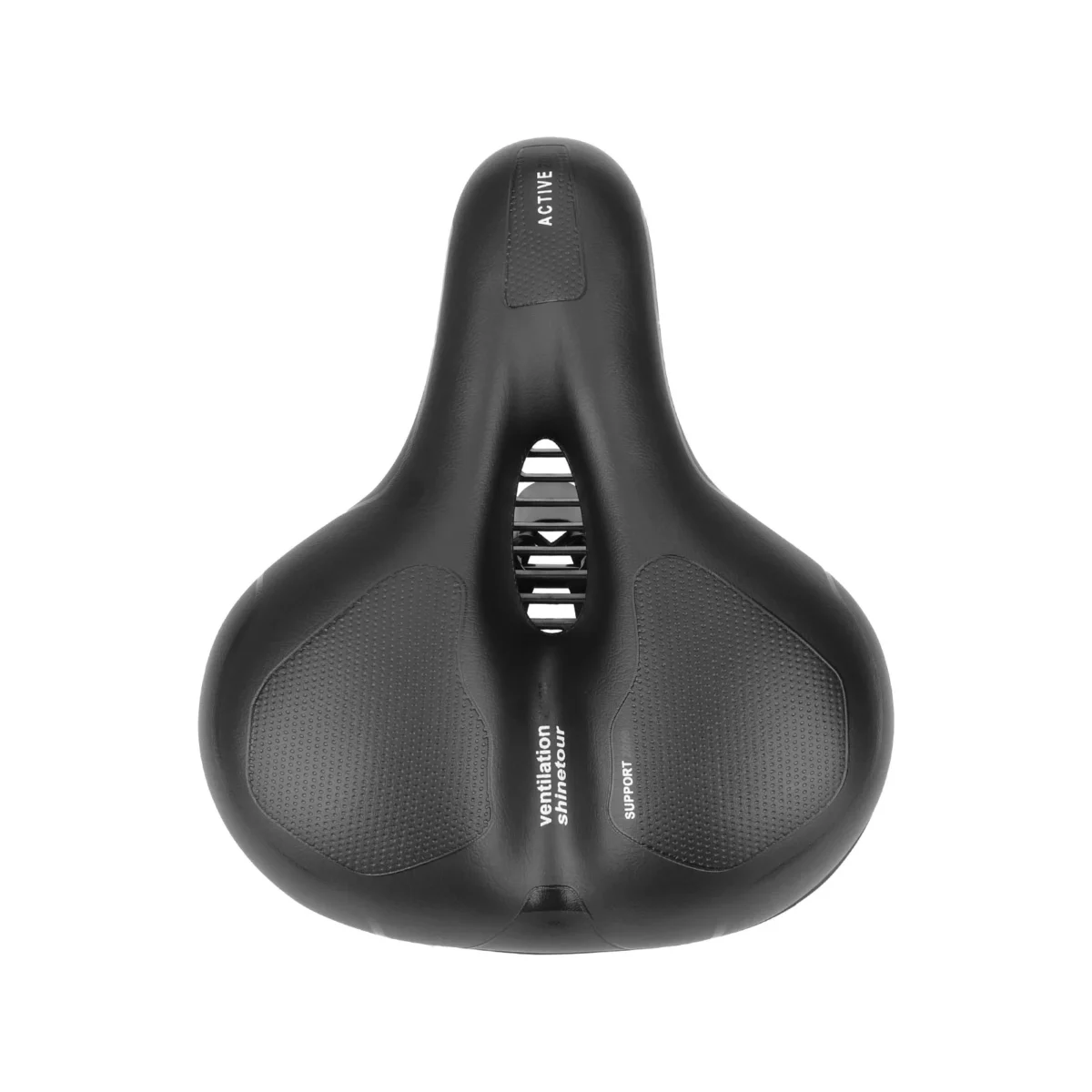 Asiento de bicicleta con pegatinas reflectantes (blanco y negro) - Imagen 4