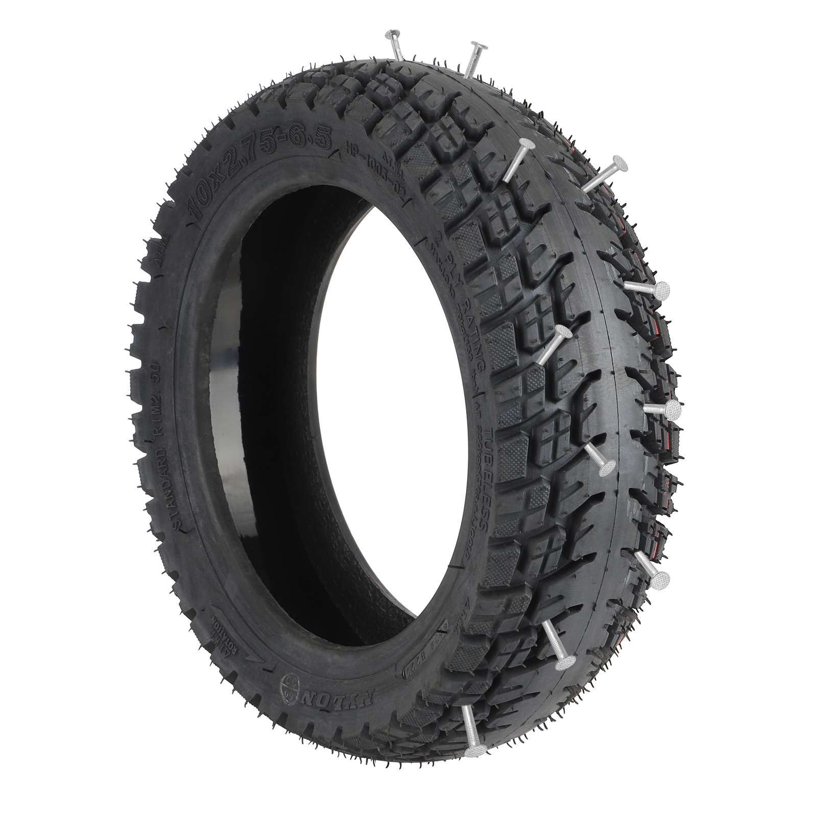 Neumático todoterreno sin cámara autorreparable Ulip 10*2.75-6.5 con buena adherencia - Imagen 3